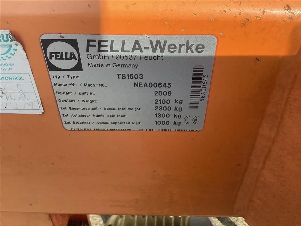 Billede 2 - Fella TS1603