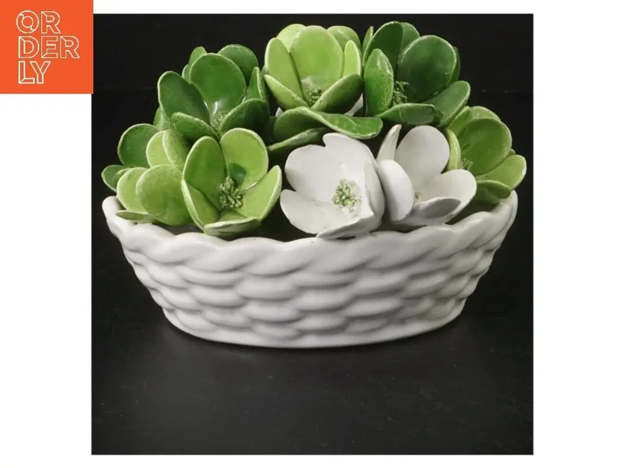 Billede 2 - Kunstig sukkulent i keramikpotte