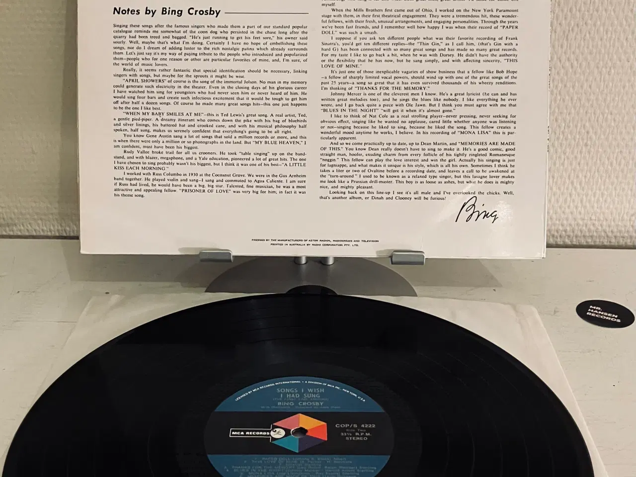 Billede 2 - Bing Crosby – Songs I Wish I Had Sung