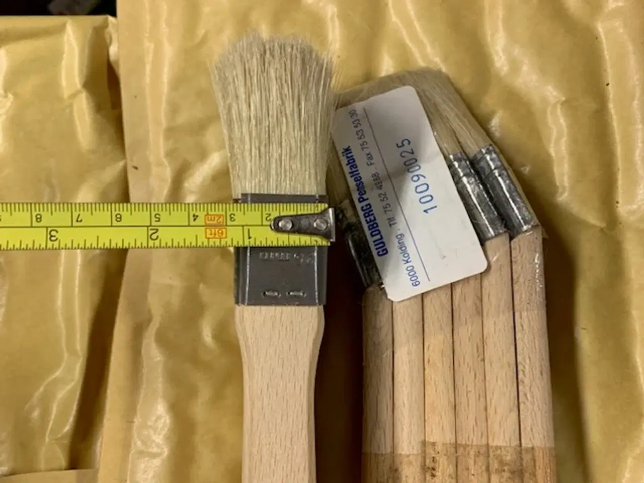 Billede 5 - 8 stk Guldberg 25 mm radiatorpensel. Håndlavet