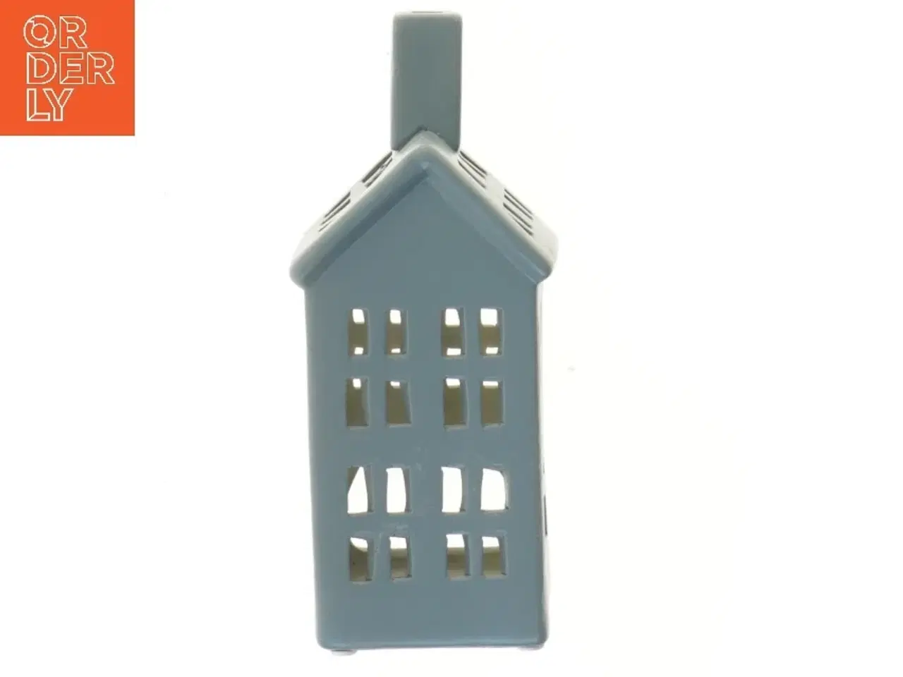 Billede 3 - Porcelænshus til lys fra Kj Collection (str. 18x7x7 cm)