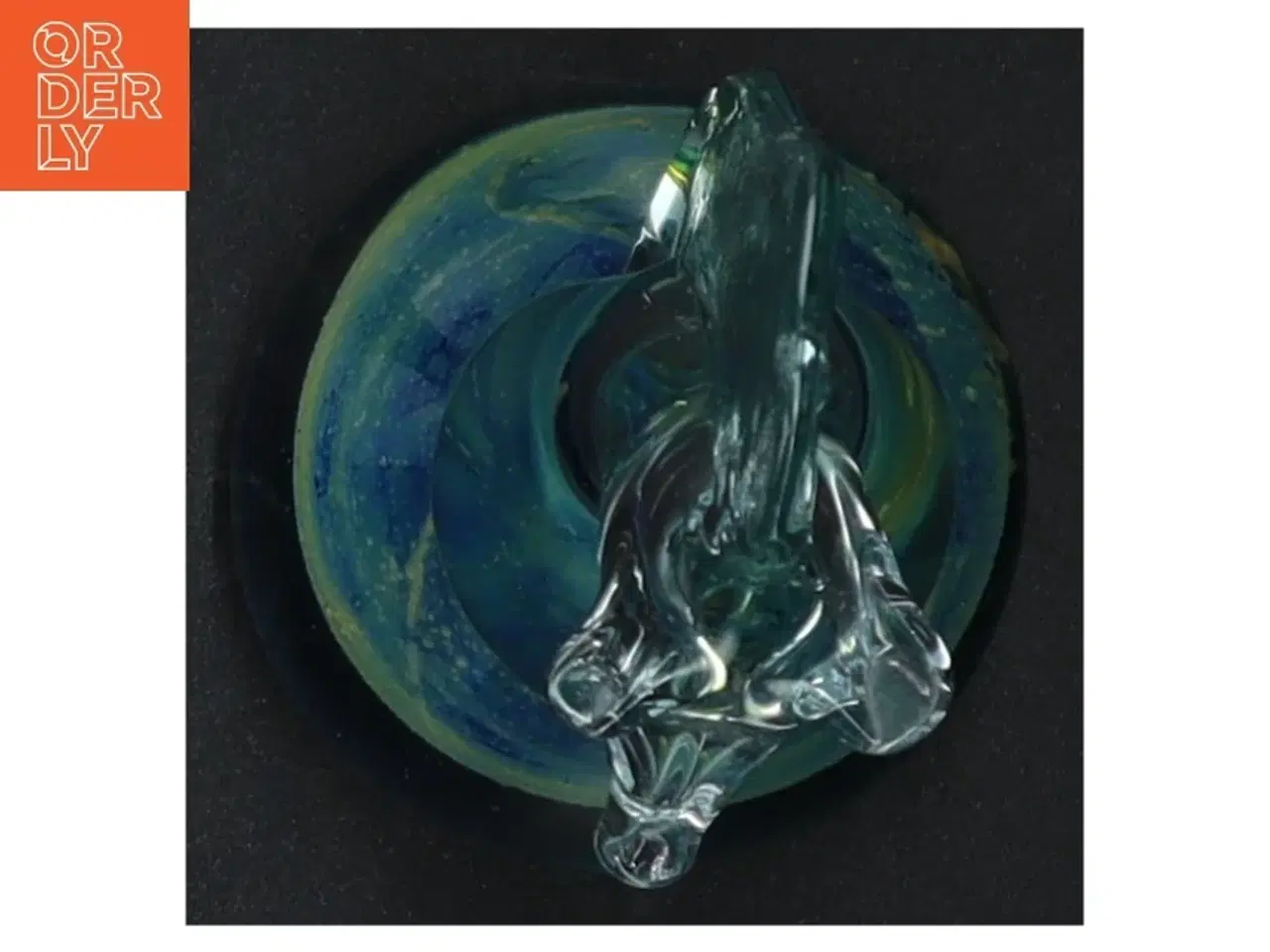 Billede 2 - Mdina Malta Søhest Glas skulptur (str. 14 x 6 cm)