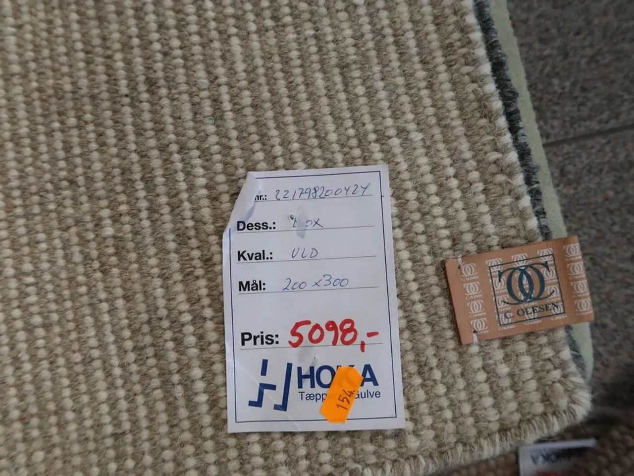 Billede 3 - Gulvtæppe C. OLESEN Uld