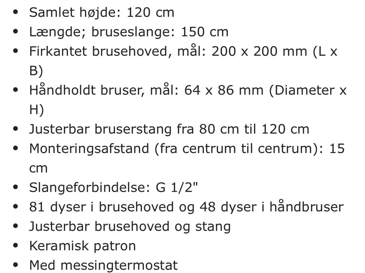 Billede 10 - Bruser med blandingsbatteri - nyt 