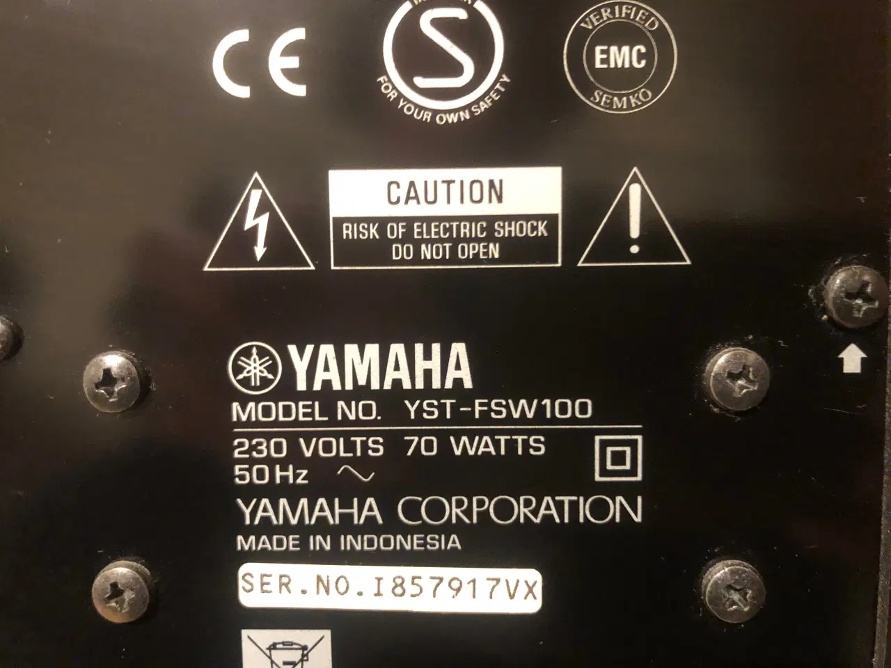 Billede 6 - Sort højglans yamaha surround højtaler 