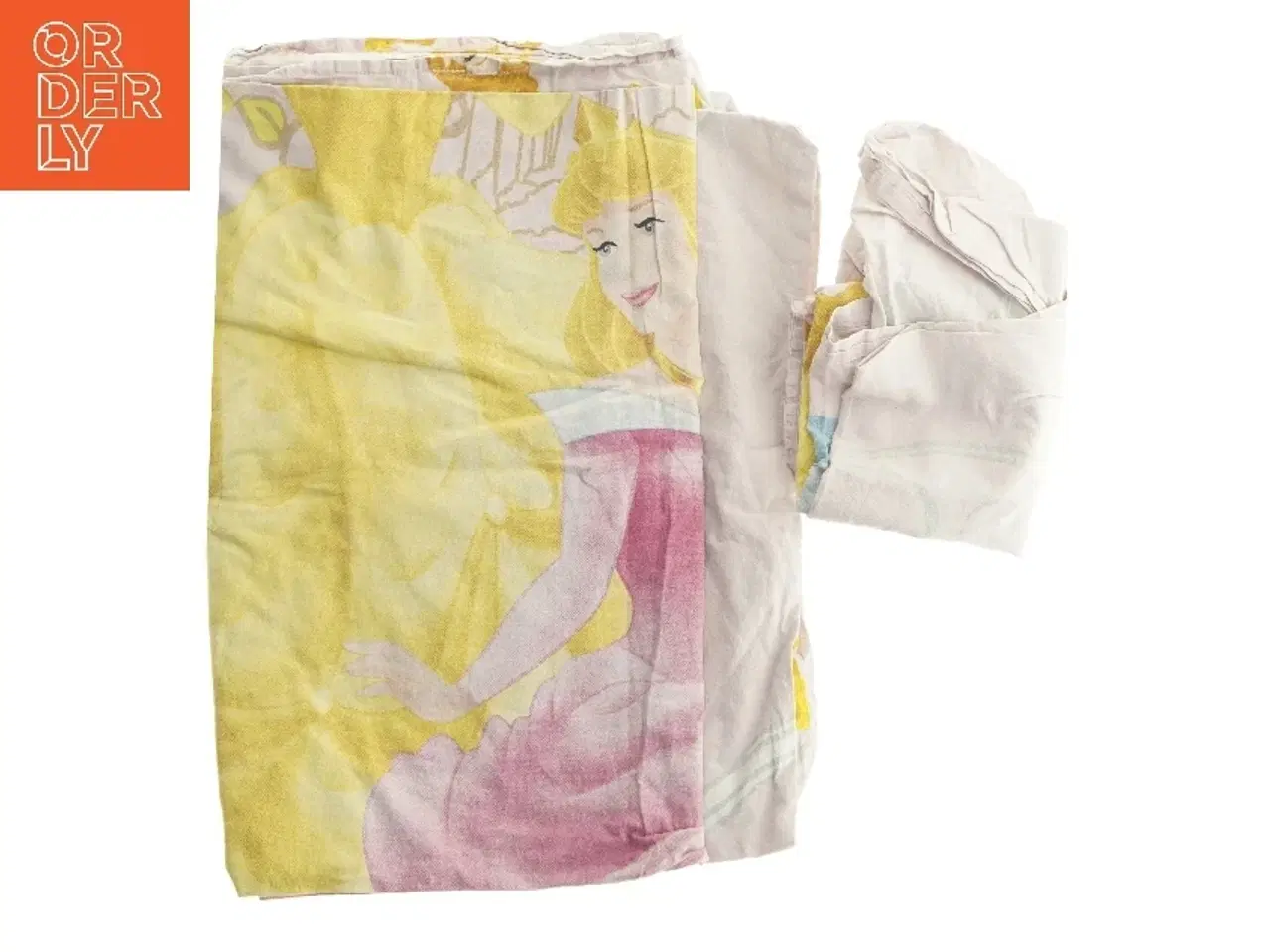 Billede 1 - Sæt sengetøj med prinsesse motiv (str. 61x55,5 & 130x180 cm)