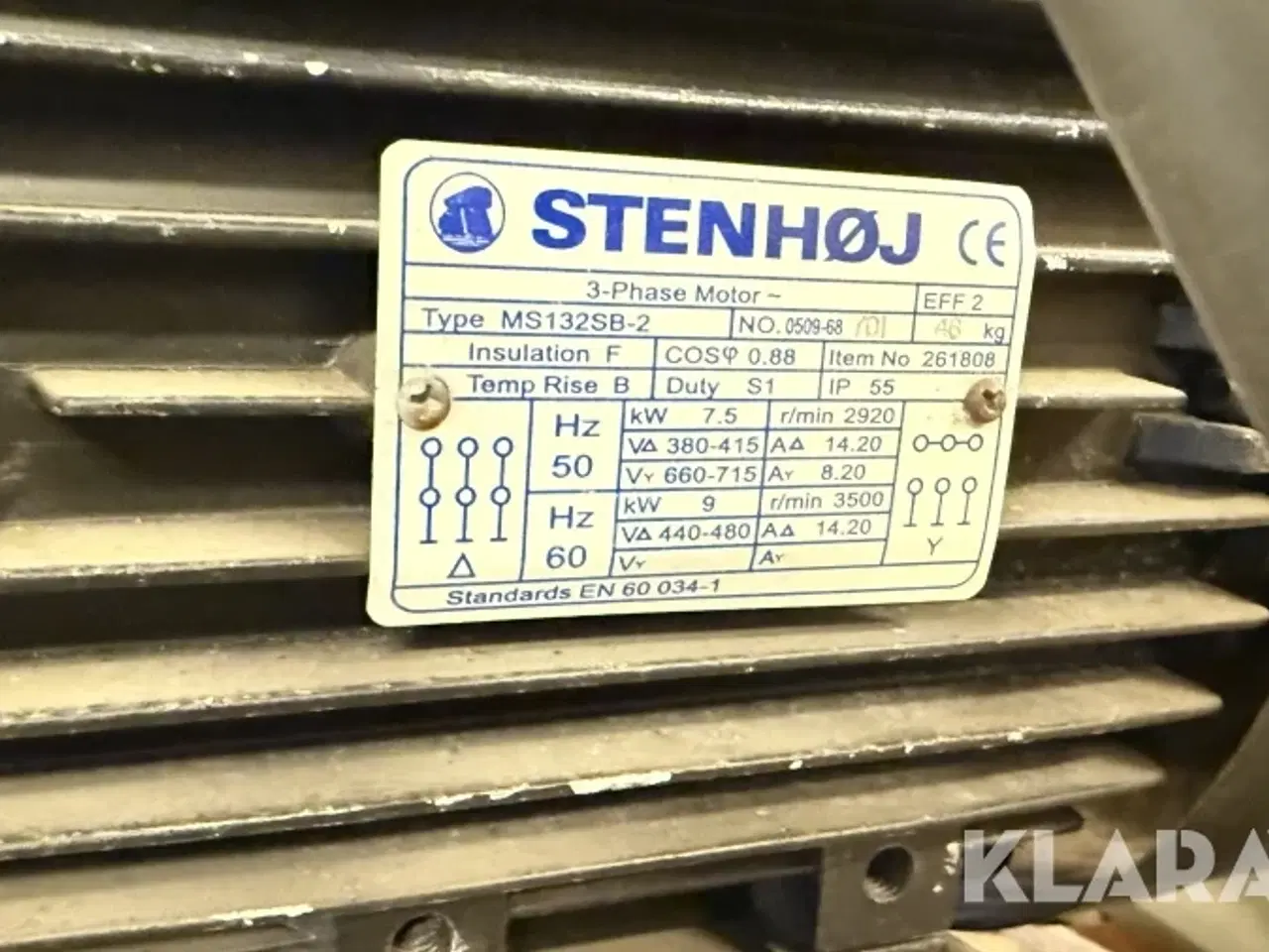 Billede 5 - Stenhøj KA112F 7,5 Kw Kraftig stempelkompressor