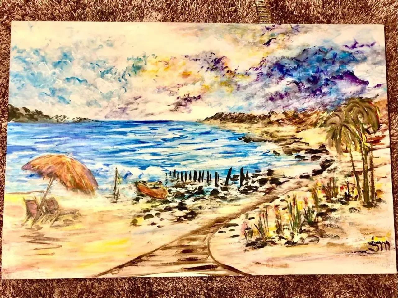 Billede 1 - Maleri på stranden