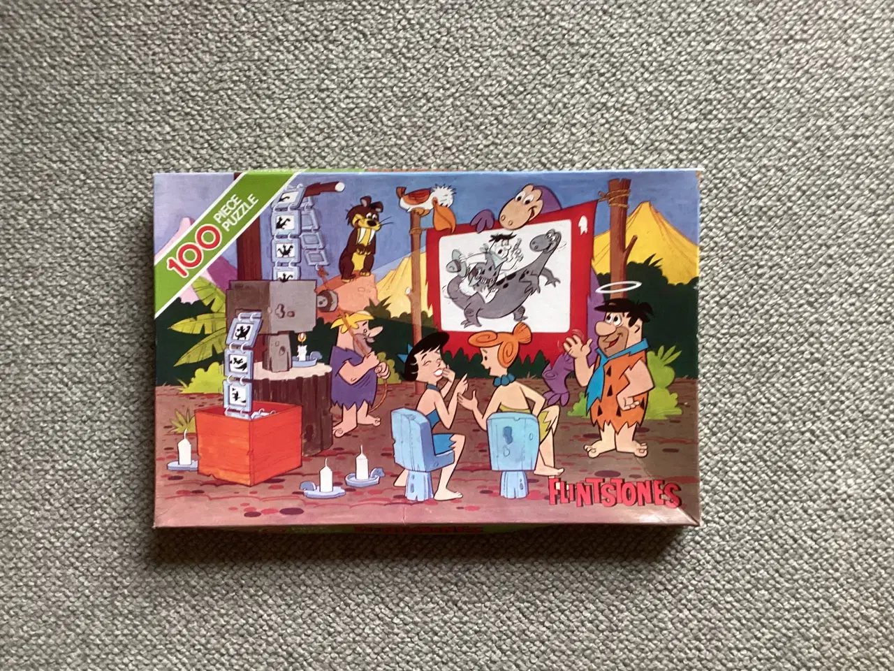 Billede 1 - Puslespil Flintstone 100 brikker retro fra Arrow