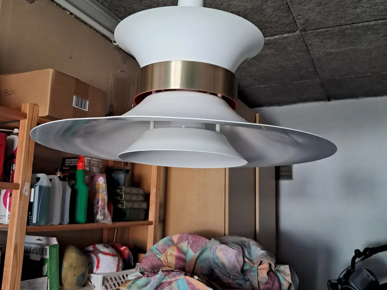 Billede 1 - lampe med stofkabel