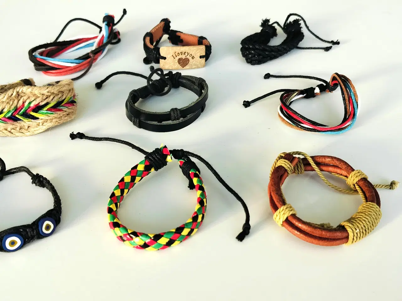 Billede 6 - Pakke med Nye Læderarmbånd til Mænd