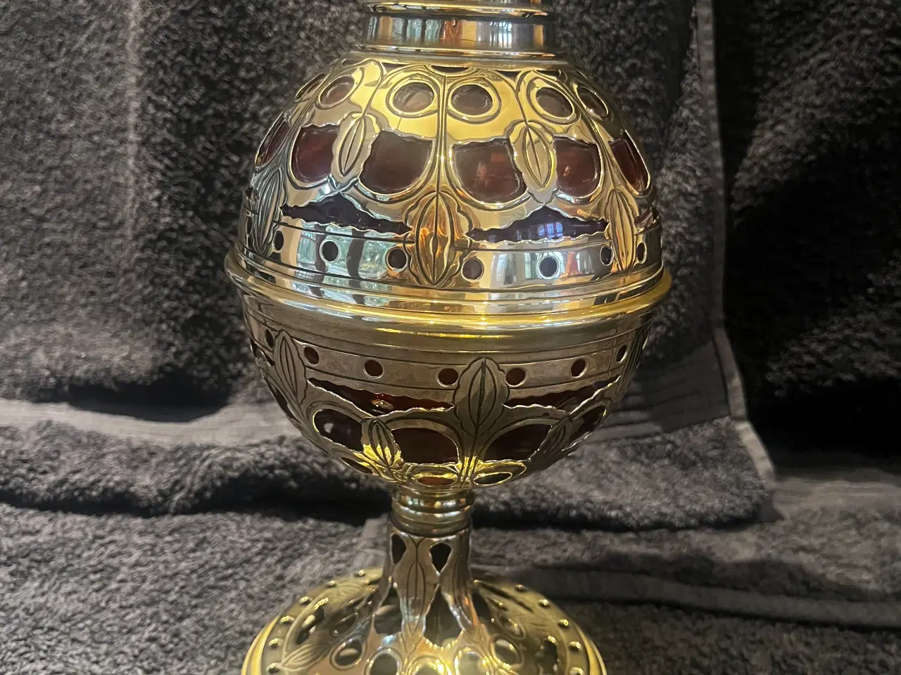 Billede 2 - Antik olie Lampe 