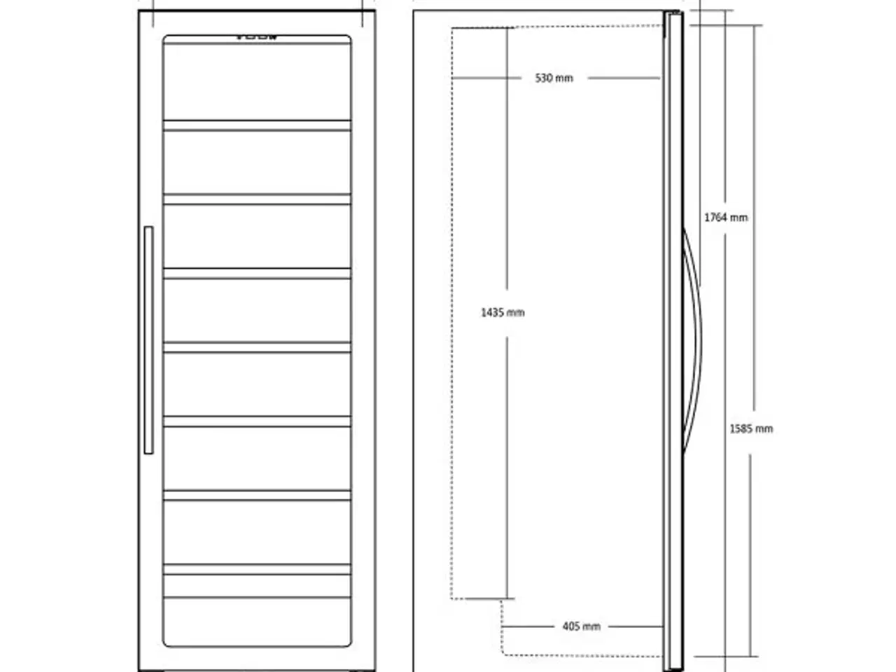 Billede 5 - Vinkøleskab 426 L – 1 Zone – SV 111 B
