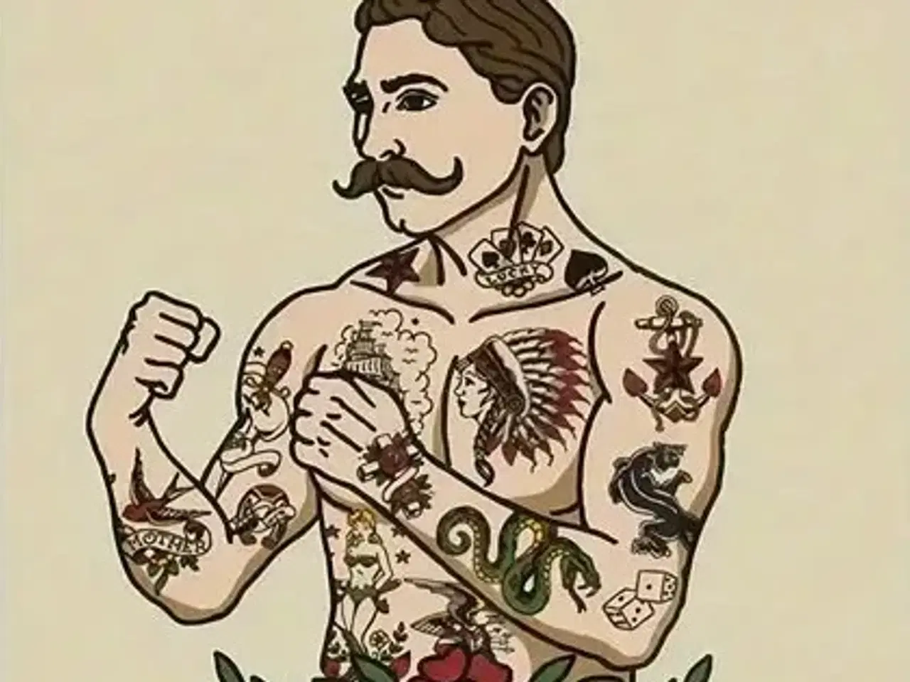 Billede 1 - * Lærredsmaleri/tryk; Old School