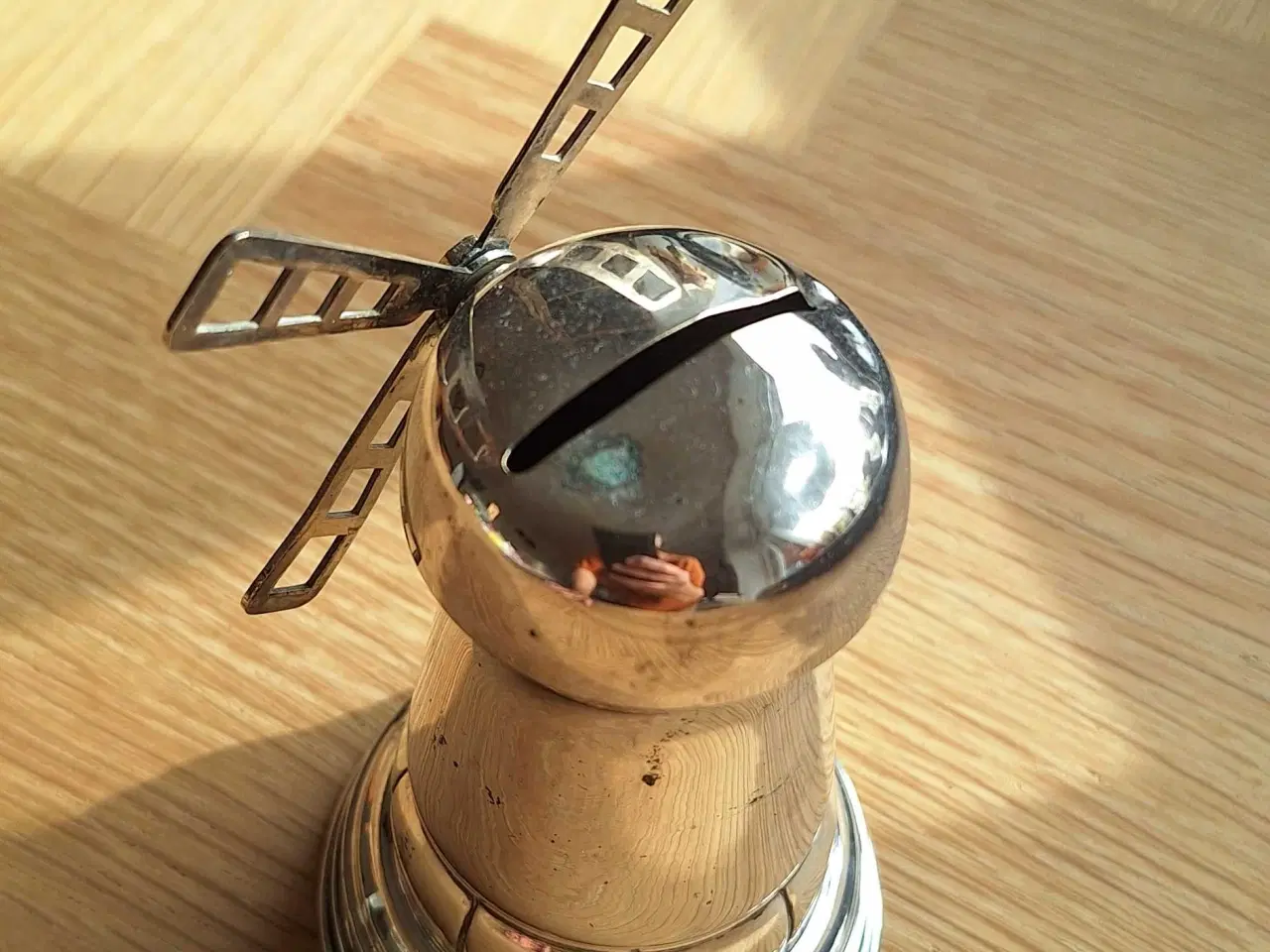 Billede 3 - Sparebøsse forsølvet 