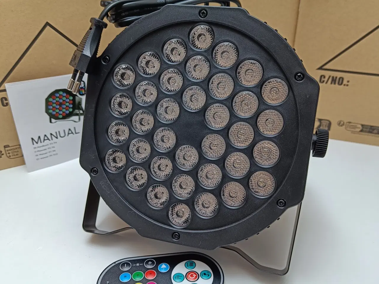 Billede 2 - NY! 36 RGB LED Diskolys + Fjernbetjening + DMX