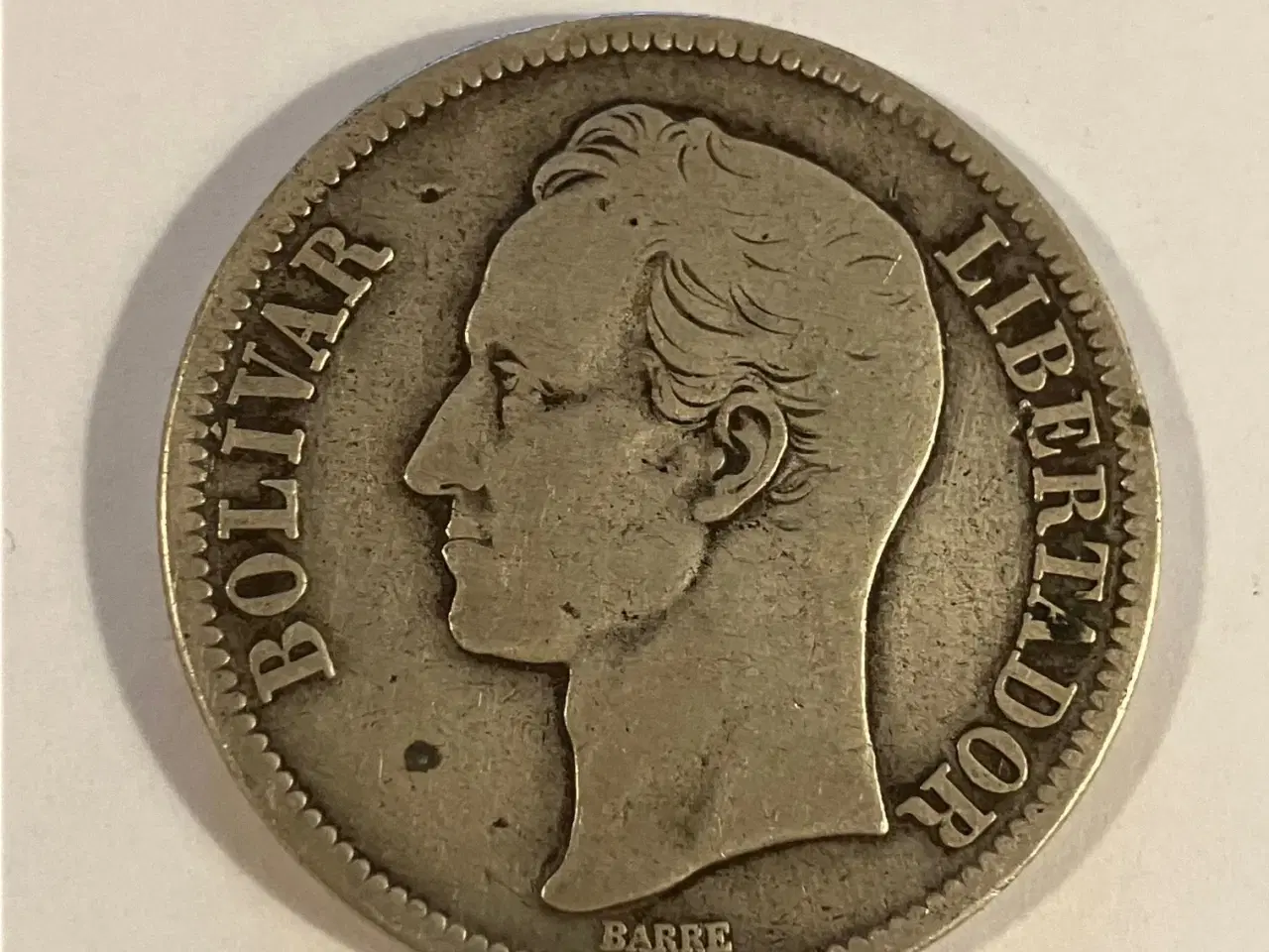 Billede 2 - 5 Bolivares Venezuela 1935