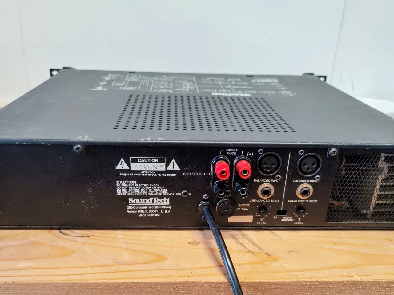 Billede 4 - PA Forstærker - SoundTech PL502 i SKB Flight Case