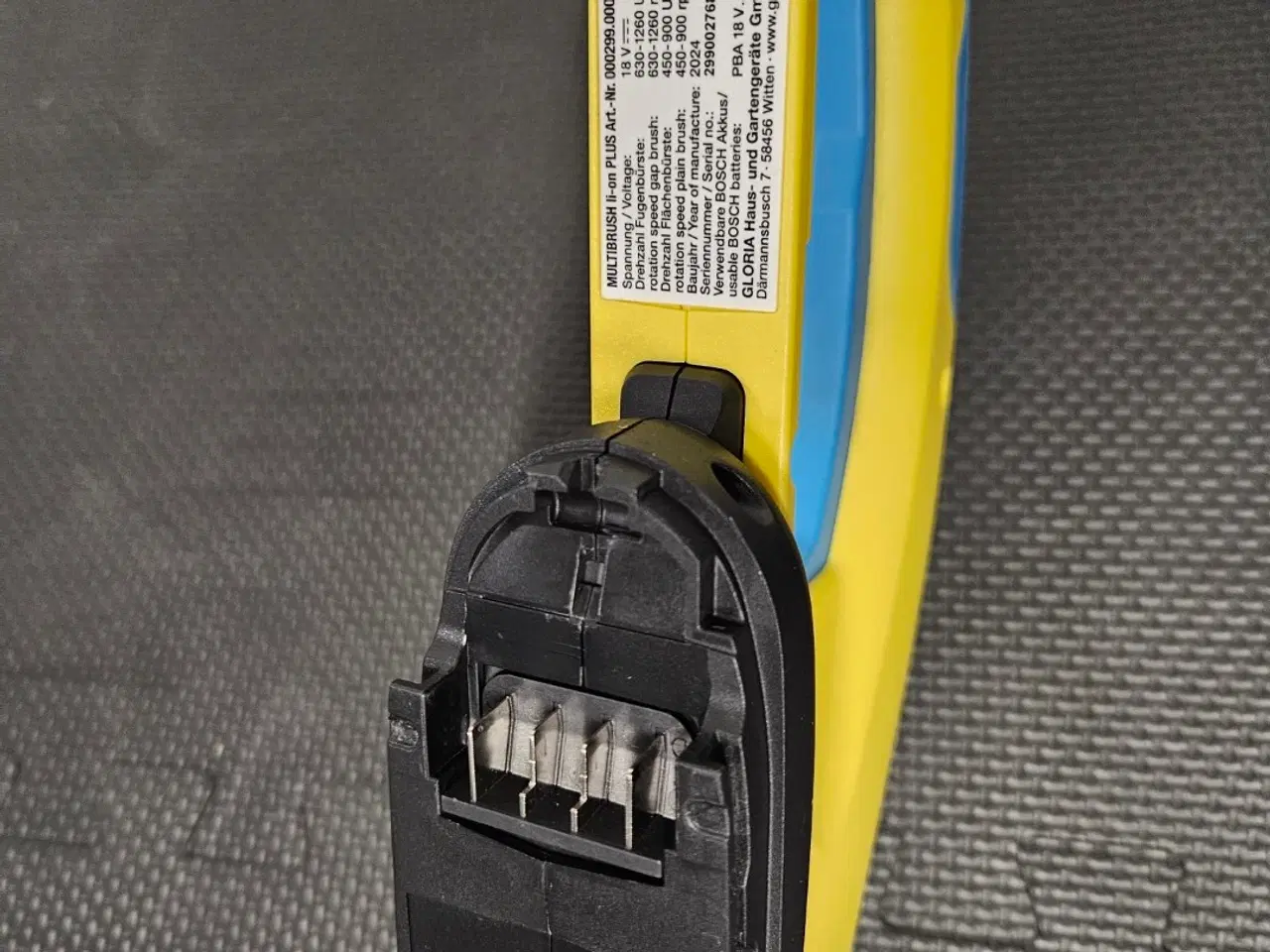 Billede 5 - GLORIA MultiBrush fliserenser 18V + kantskærer