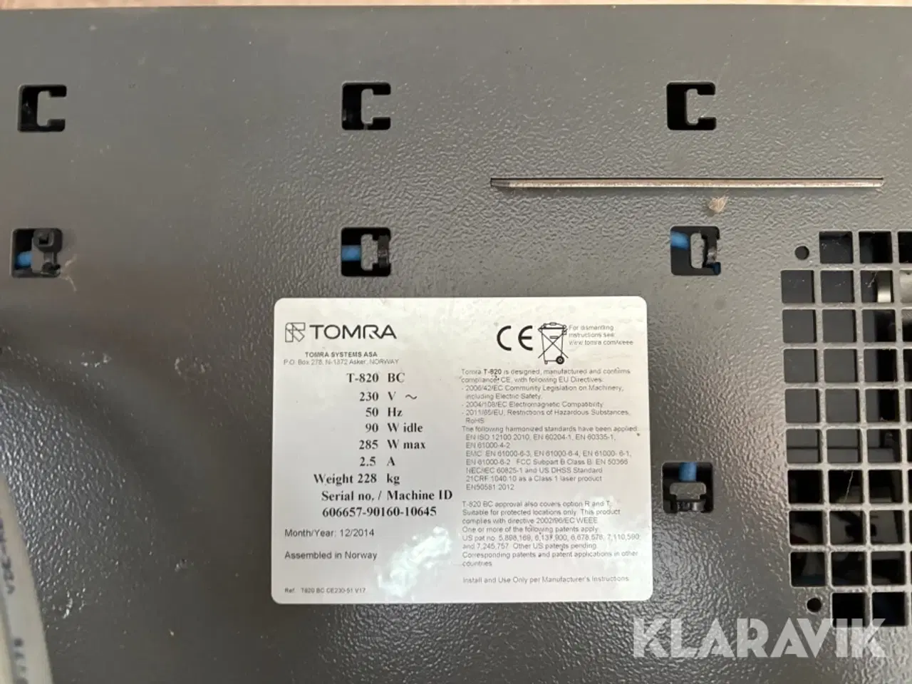 Billede 10 - Komplet flaskeautomat Tomra T-820