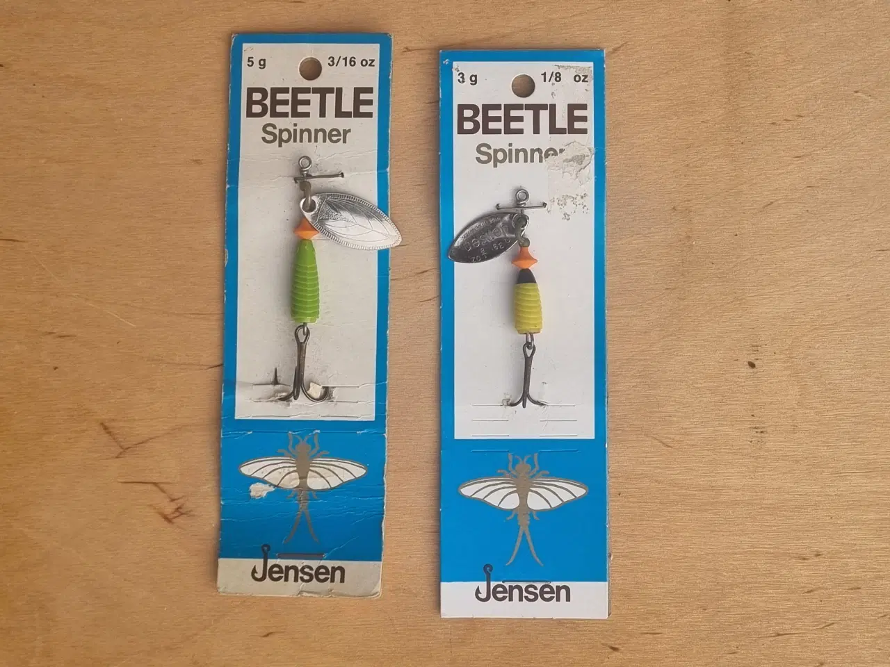 Billede 1 - Jensen Beetle spinner på pap.