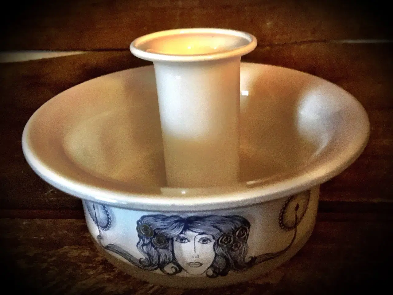 Billede 1 - * Kammerlysestage - fra Holmegaard