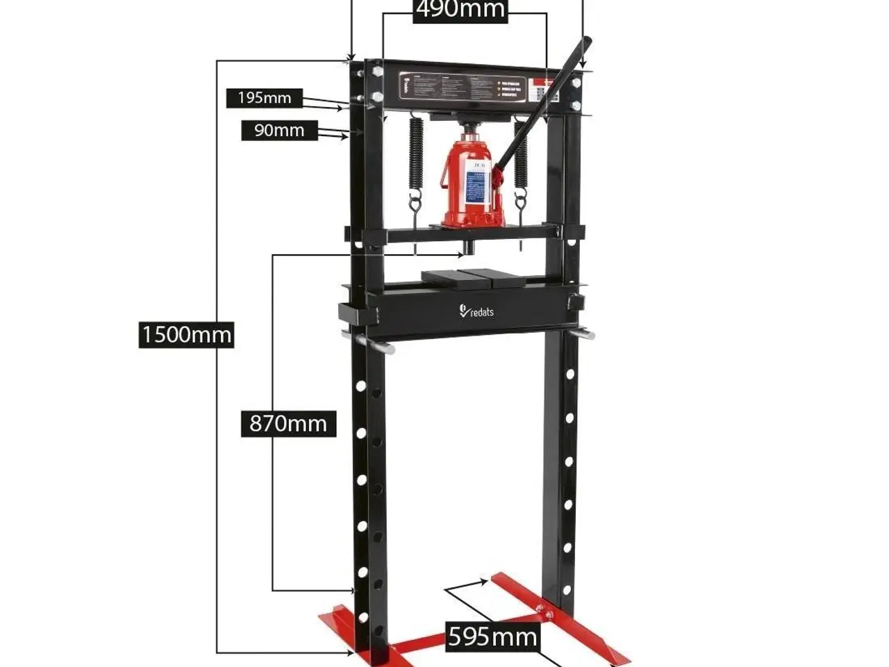 Billede 4 - HYDRAULISK VÆRKSTEDSPRESSE - LAGERPRESSE 20T & 30T