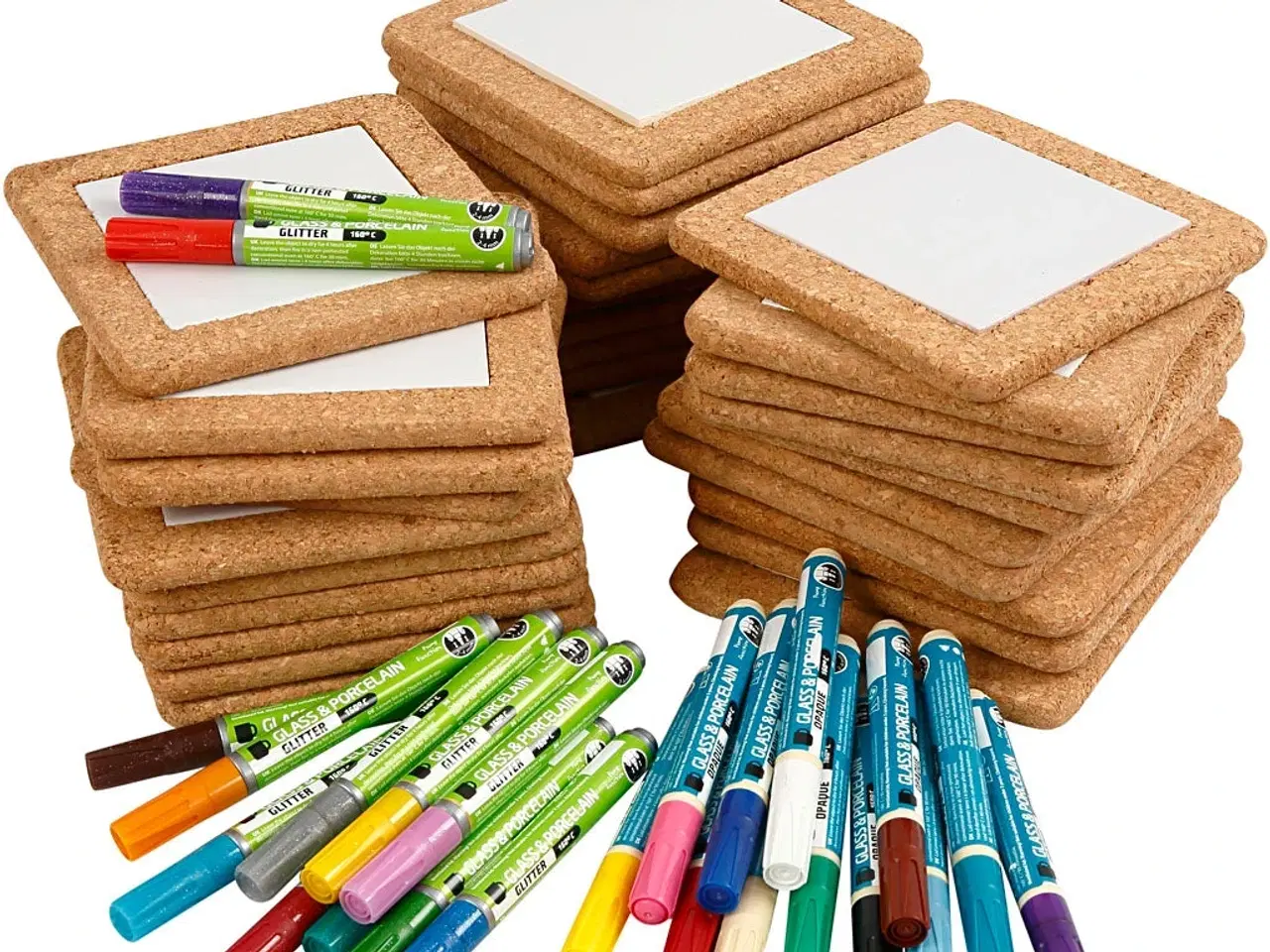 Billede 1 - Malebordskånere sæt - 30 stk. i assorterede farver