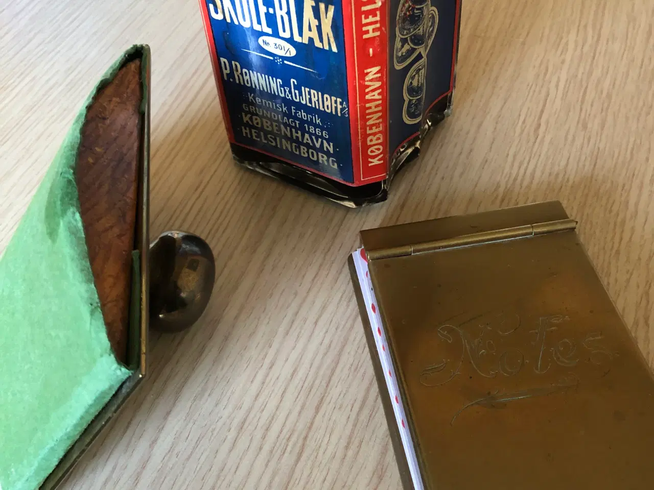 Billede 3 - Blæk, notesbog og blæktørre