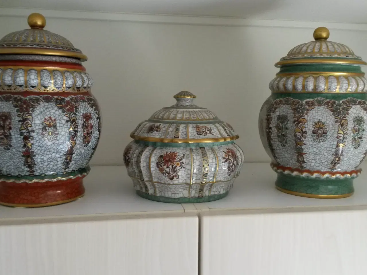 Billede 1 - 3 smukke lågkrukker fra dahl jensen