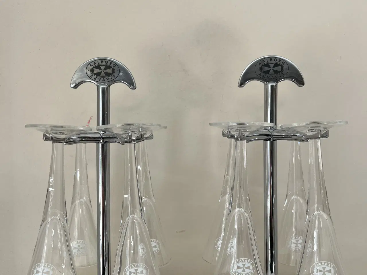 Billede 1 - Ålborg akvavit snapseglas holder inkl glas 