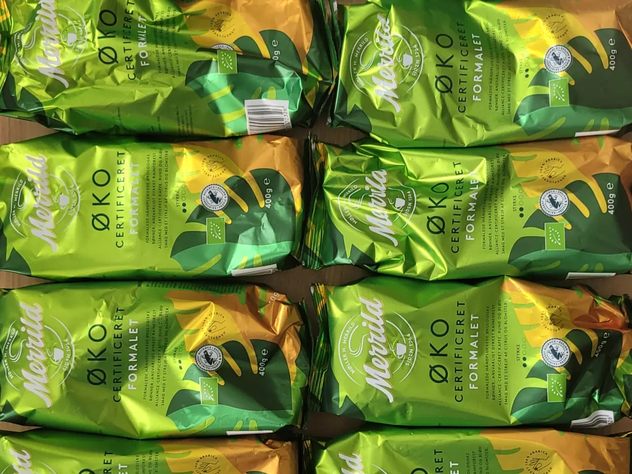 Billede 1 - 10 poser Merrild, Øko certificeret, Formalet 400g