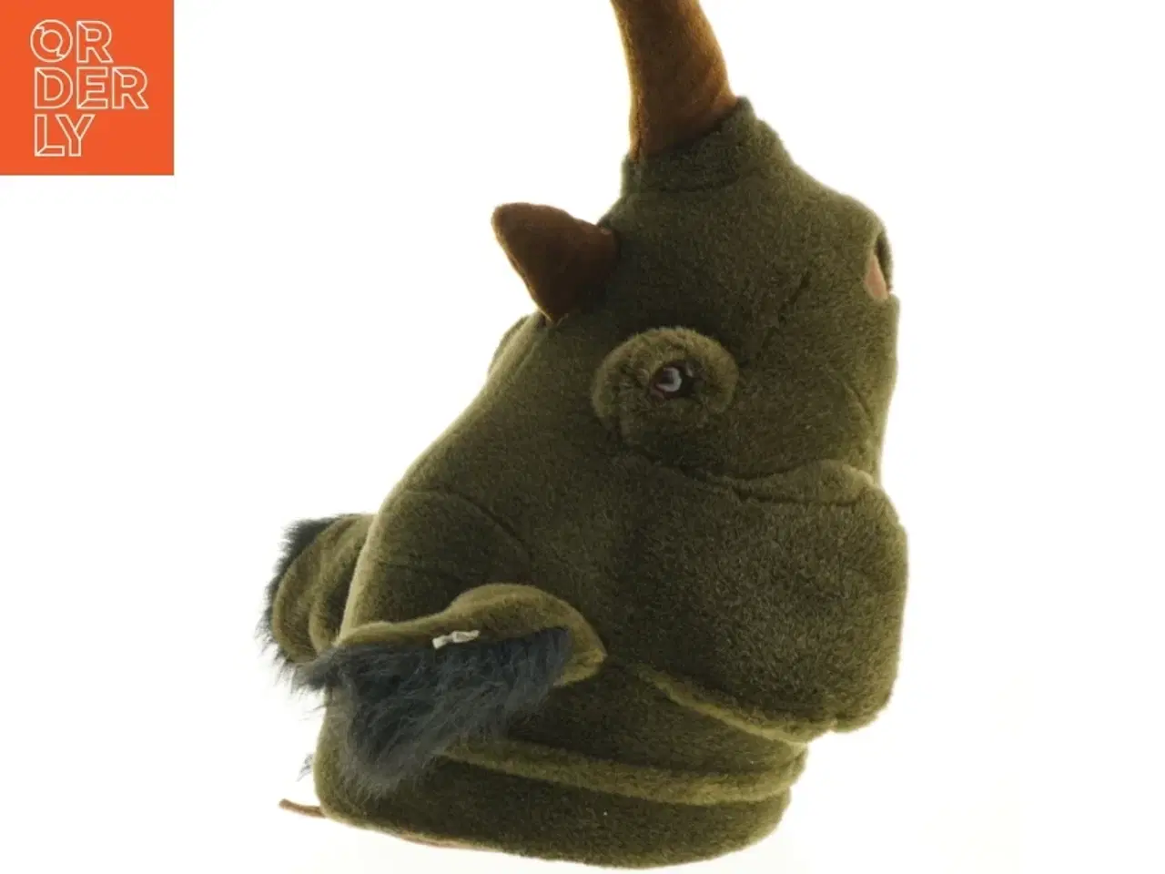 Billede 3 - Dyrehoved dekoration i plys (str. 35 cm)