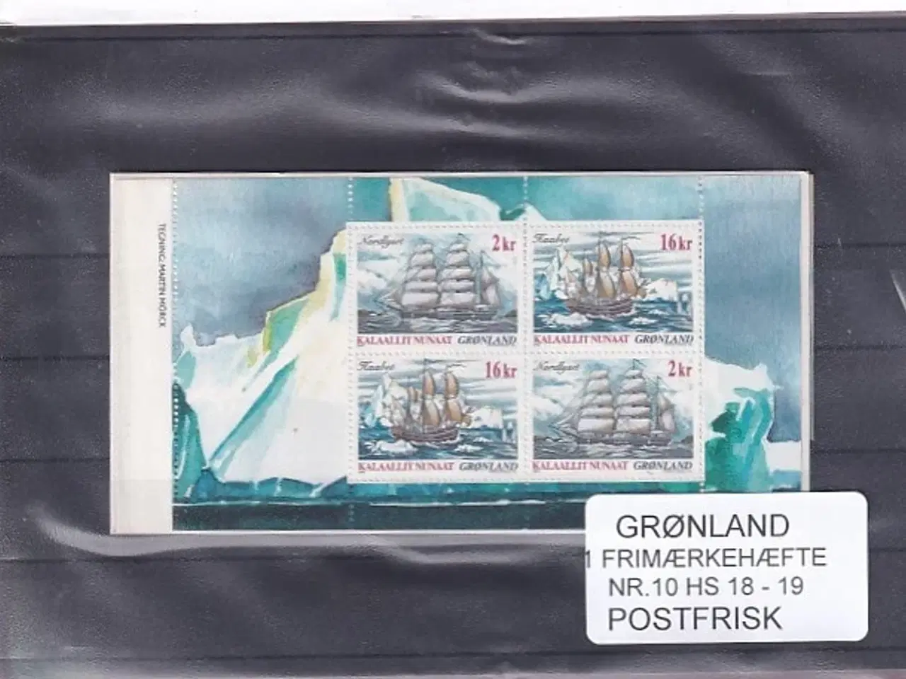 Billede 1 - Grønland - Frimærkehæfte Nr. 10 - HS 18 - 19 - Postfrisk