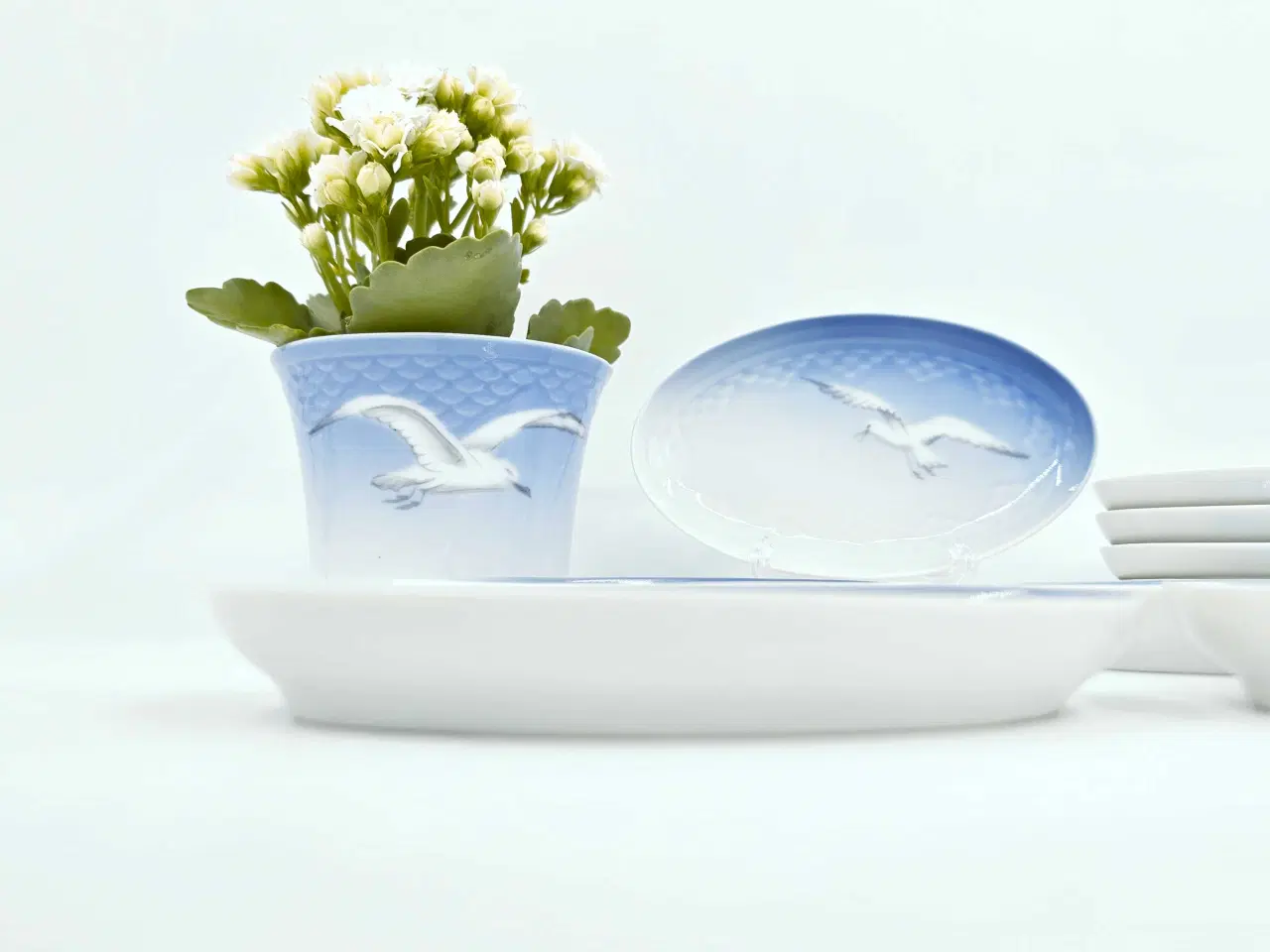 Billede 4 - Mågestel uden guldkant oval asiet