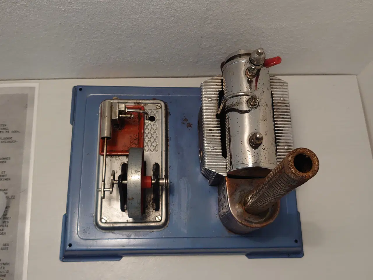 Billede 3 -  Wilesco dampmaskine D8 m. kasse mm. Afprøvet.