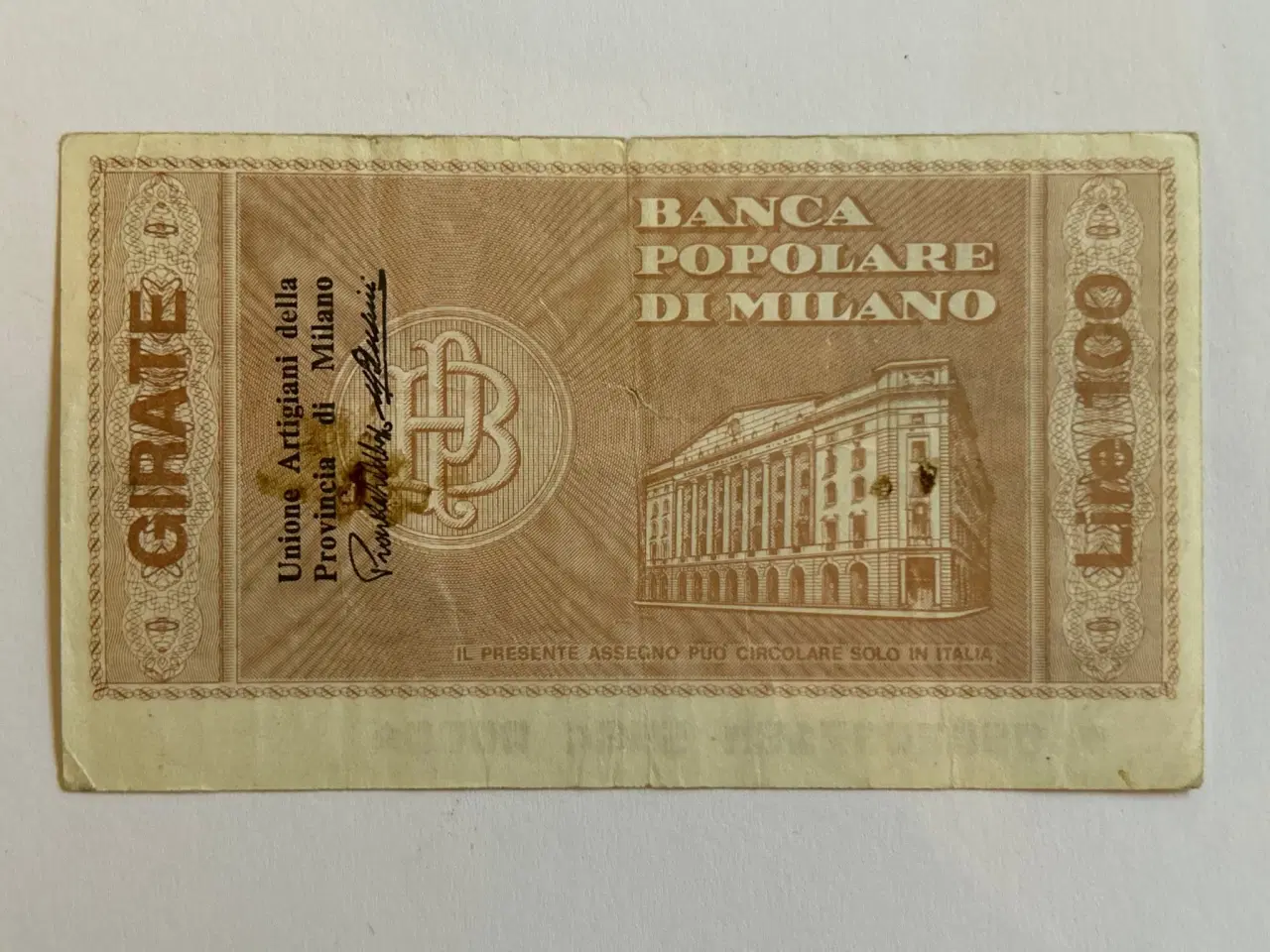 Billede 2 - 100 Lire - Milano 1977
