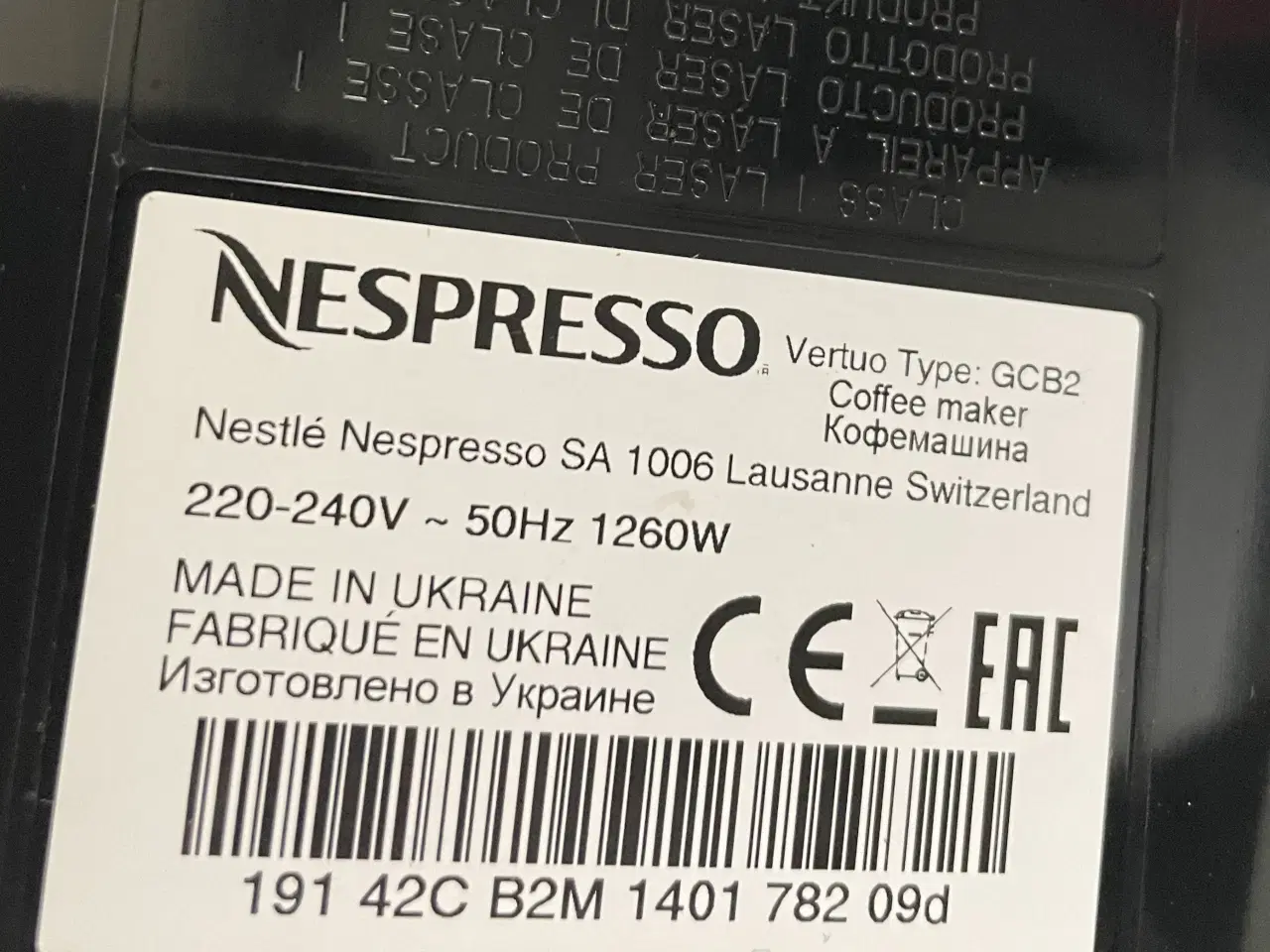 Billede 4 - Kaffe-kapselmaskine, Nespresso Vertuo