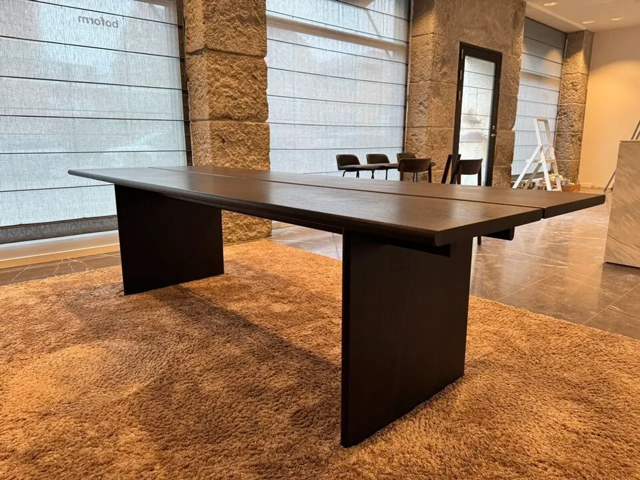 Billede 5 - Plankebord i massiv røget eg