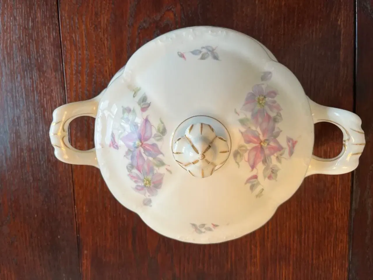 Billede 3 - Terrin Porcelæn med låg, Antik