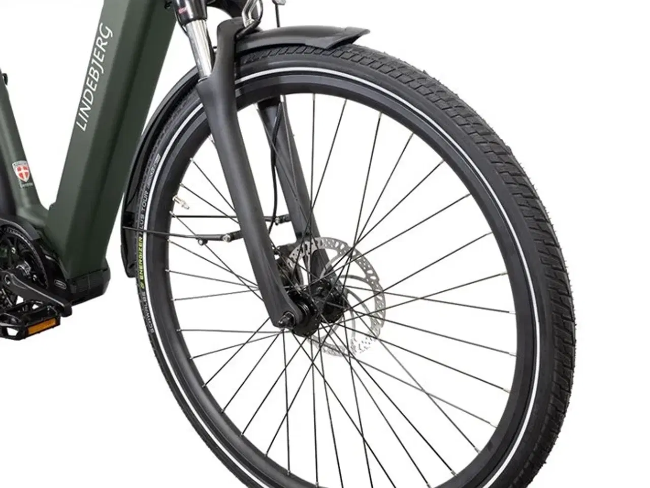 Billede 5 - Lindebjerg 28'' Elcykel Center Royal MAX - Mat grøn