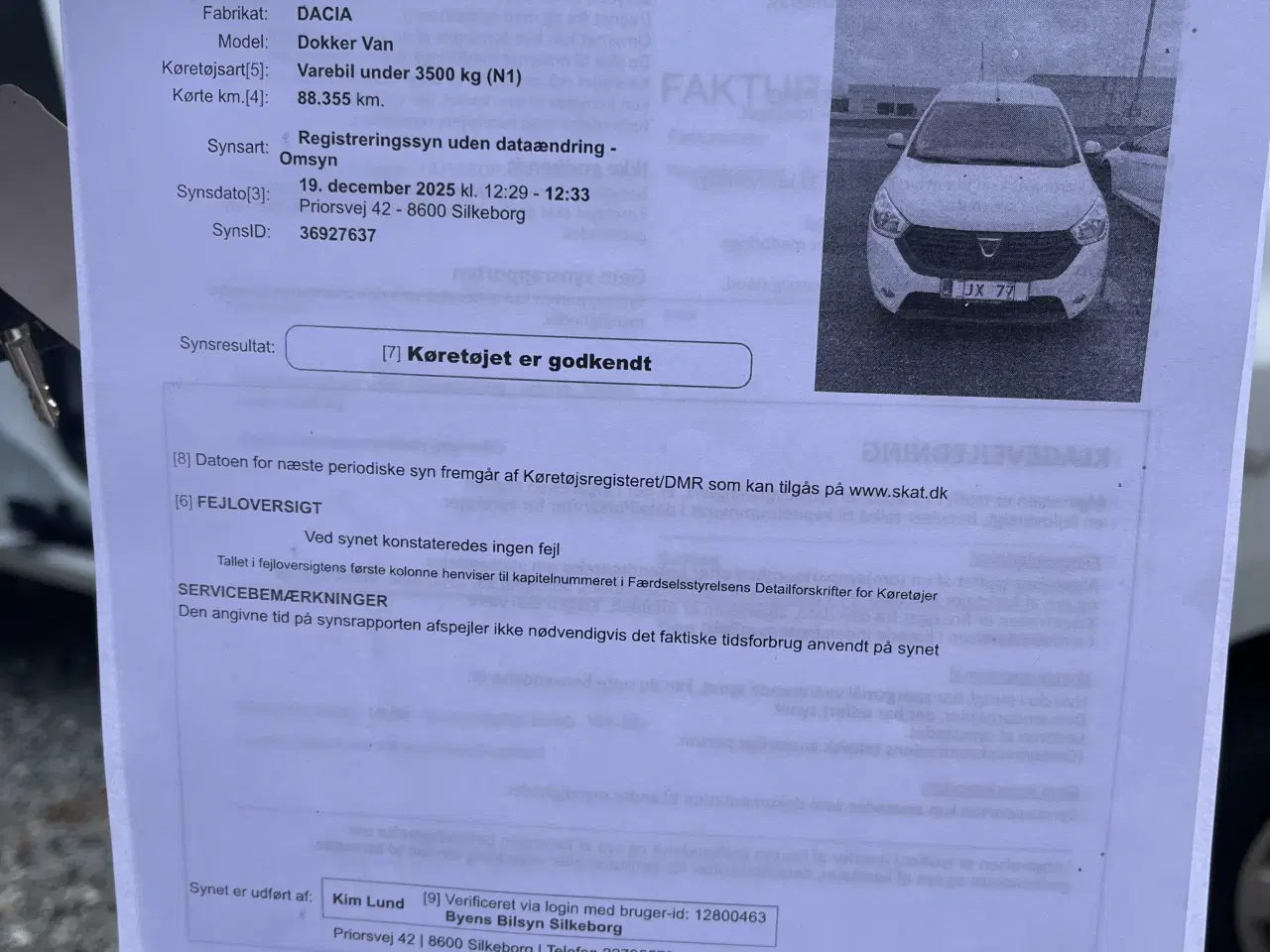 Billede 8 - Dacia Dokker med meget lav km tal!