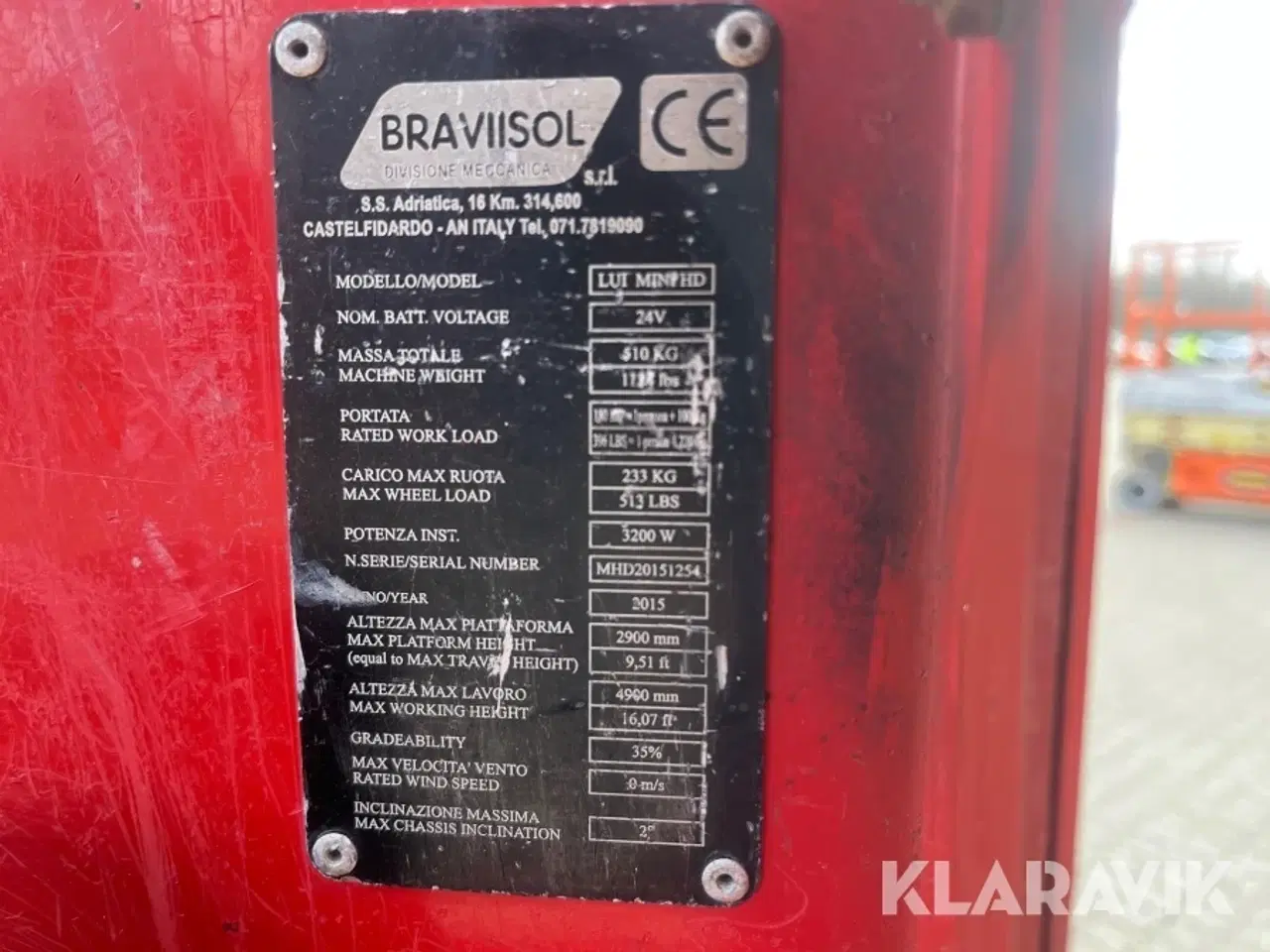 Billede 7 - Søjlelift Braviisol Lui Mini HD 4.9 meter