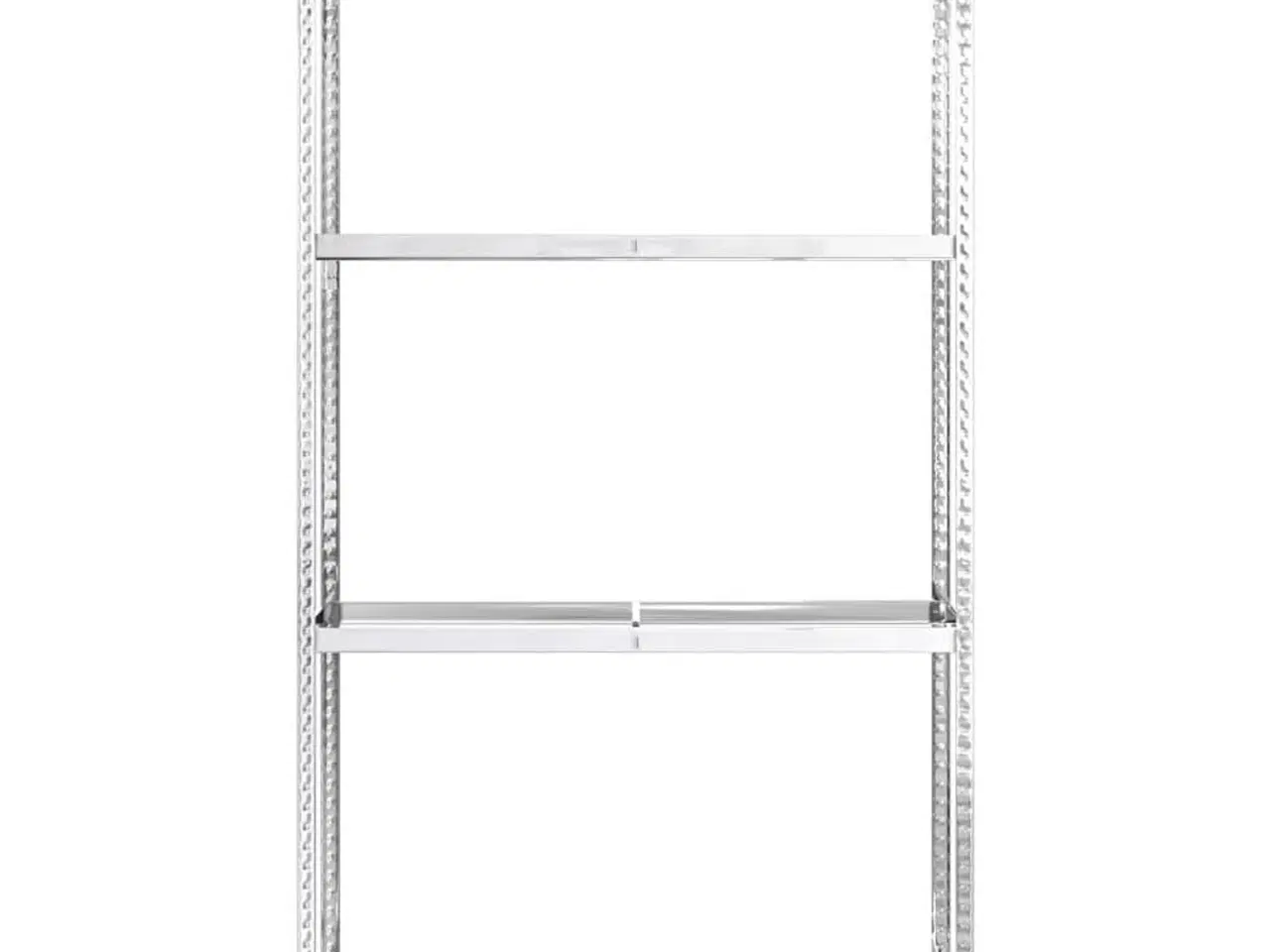 Billede 4 - Dækreol med 3 hylder 110x40x200 cm stål sølvfarvet