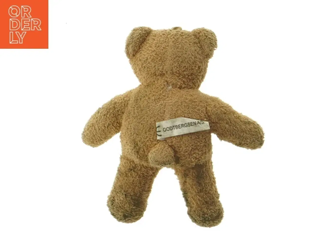 Billede 2 - Tøjdyr bamse med dansk flag fra Godtbergsen (str. 12,5 cm)