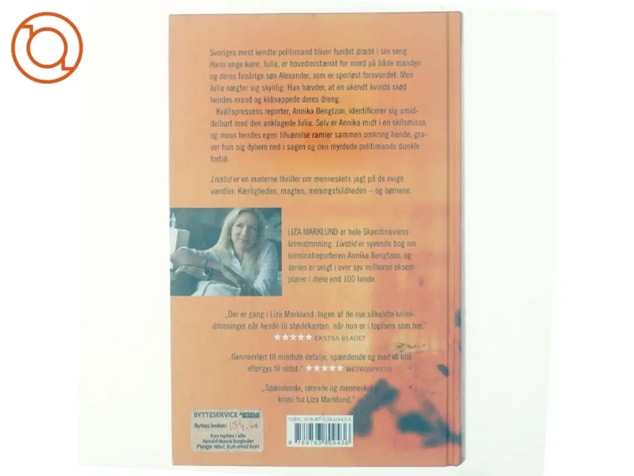 Billede 3 - Livstid : krimi af Liza Marklund (Bog)