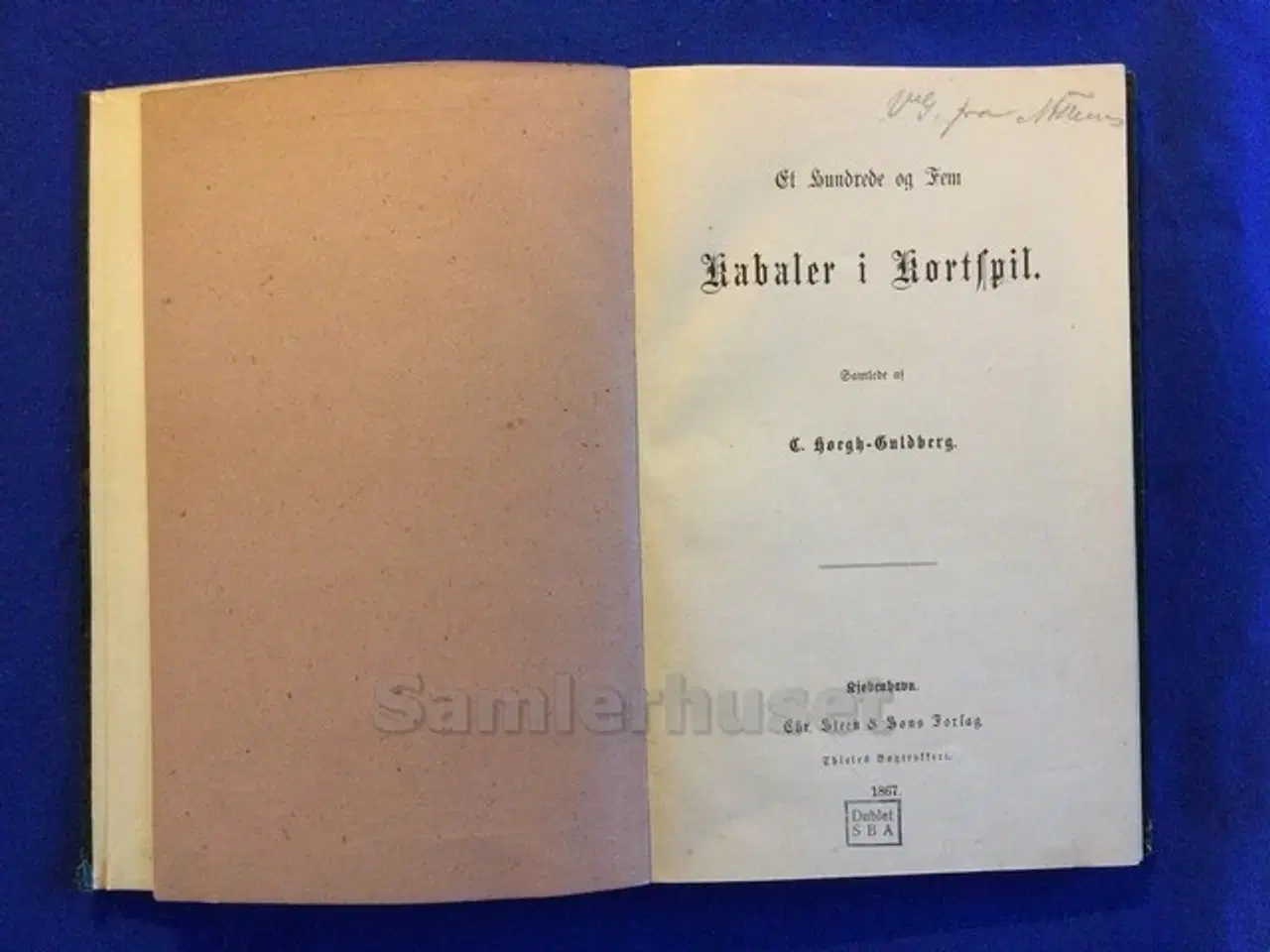 Billede 1 - Kabaler i Kortspil 105 Stk. Høgh - Guldberg - 1867