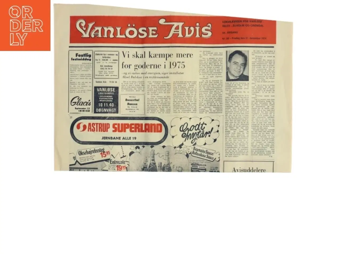 Billede 1 - Vanløse Avis avis fra 1974