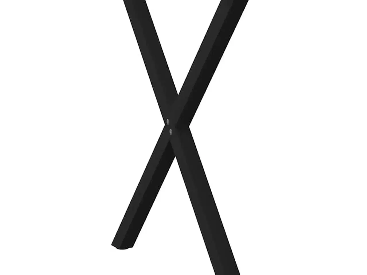 Billede 4 - Spisebordsben X-formet 2 stk. 80x(72-73) cm stål sort