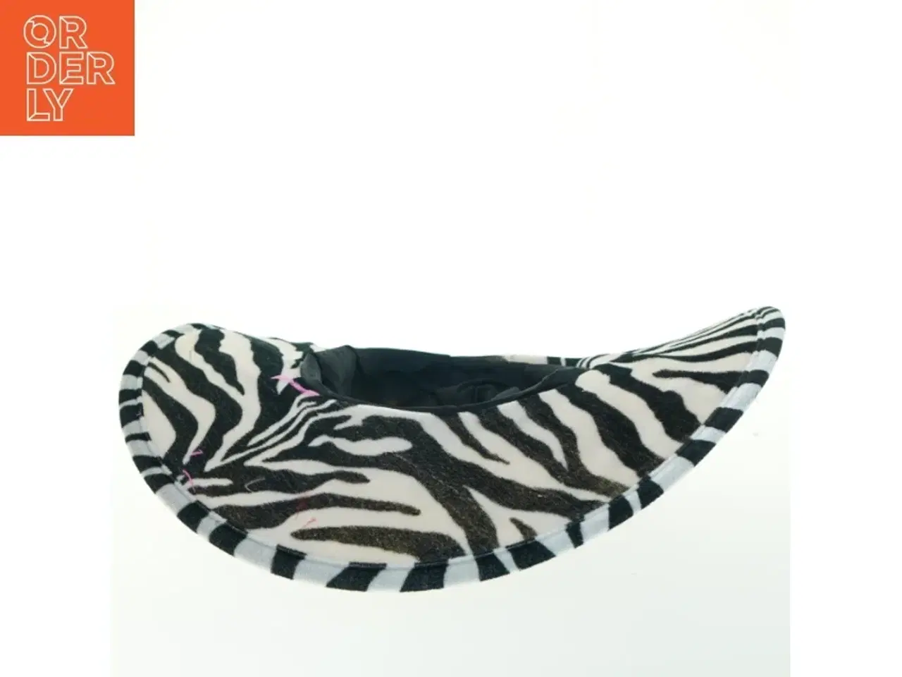 Billede 4 - Zebramønstret hat (str. Ø. 45 cm)